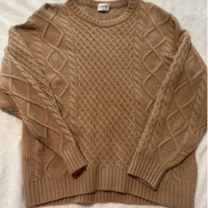 Aritzia sunday best cable knit sweater